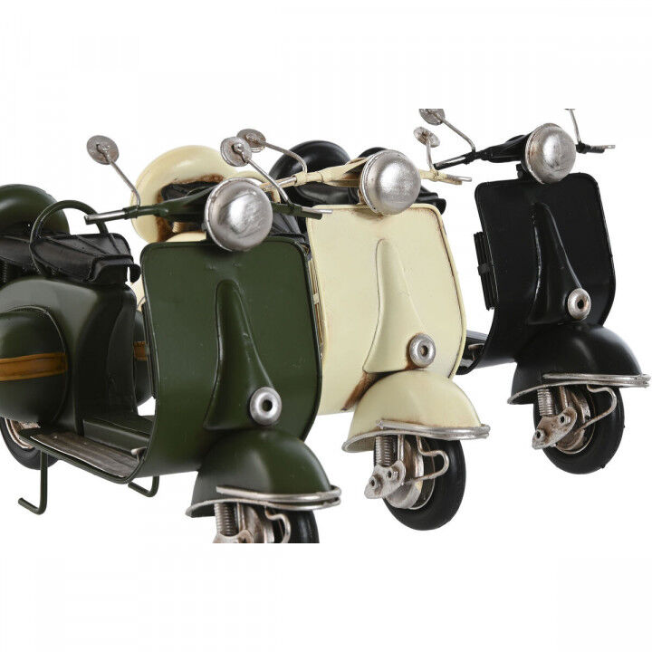 Statua Decorativa Home ESPRIT Bianco Nero Verde Vintage 26 x 10 x 16,5 cm (3 Unità)