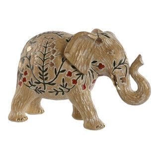 Figura Decorativa Home ESPRIT Multicolor Elefante 32,5 x 12,5 x 21 cm