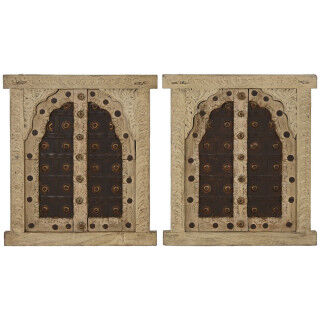 Wanddecoratie Home ESPRIT Beige Natuurlijk Venster 45 X 5 X 51 cm