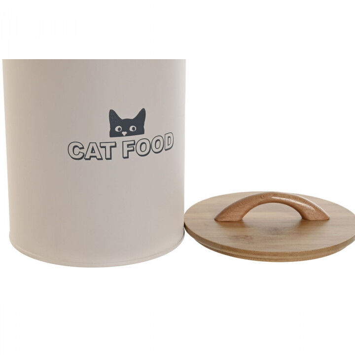 Pet food jar Home ESPRIT Beige Natural 2,5 L