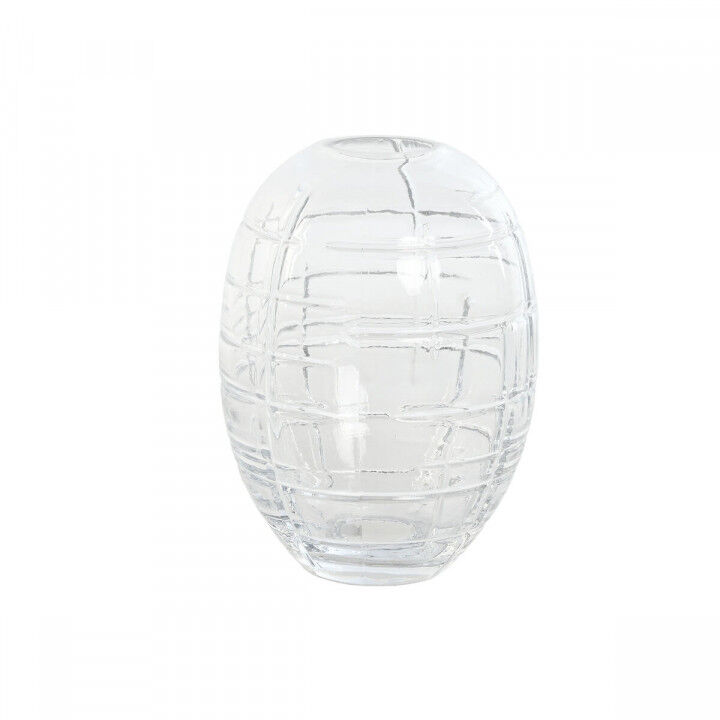 Vase Home ESPRIT Durchsichtig Kristall Moderne 12 x 12 x 17 cm