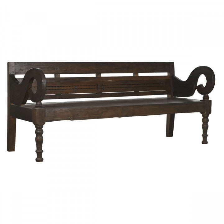 Banco Home ESPRIT Marrón oscuro madera de teca 196 x 68 x 82 cm
