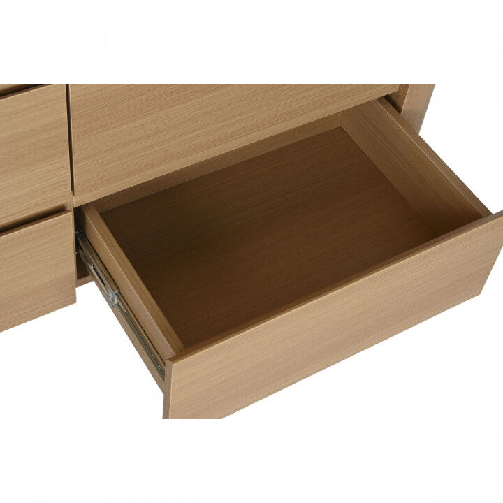 Schubladenschrank Home ESPRIT natürlich Hellgrau Moderne 120 x 40 x 80 cm