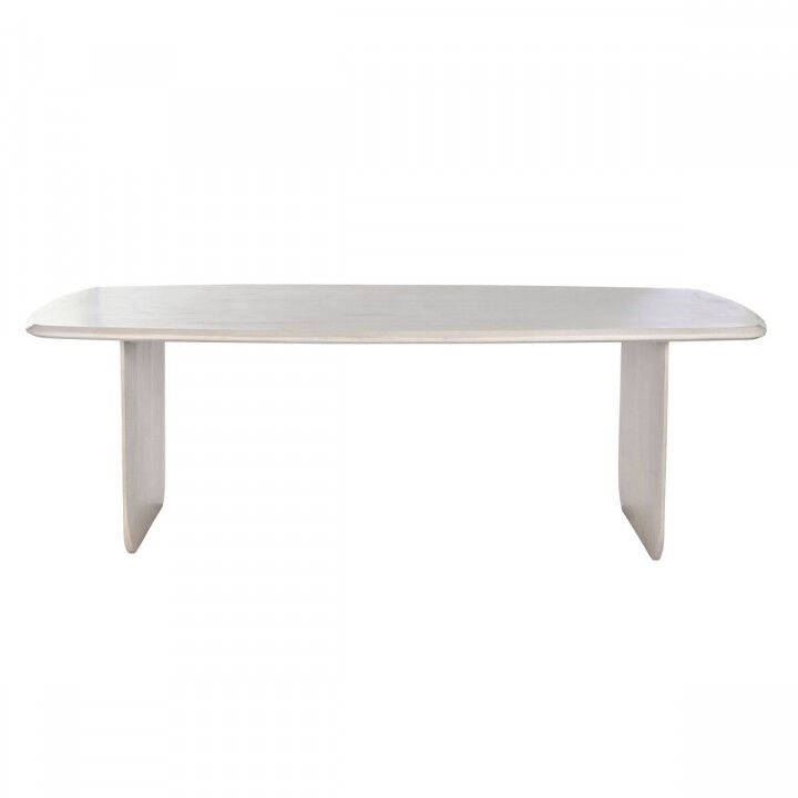 Mesa de Comedor Home ESPRIT Blanco Madera de mango 218 x 100 x 76 cm