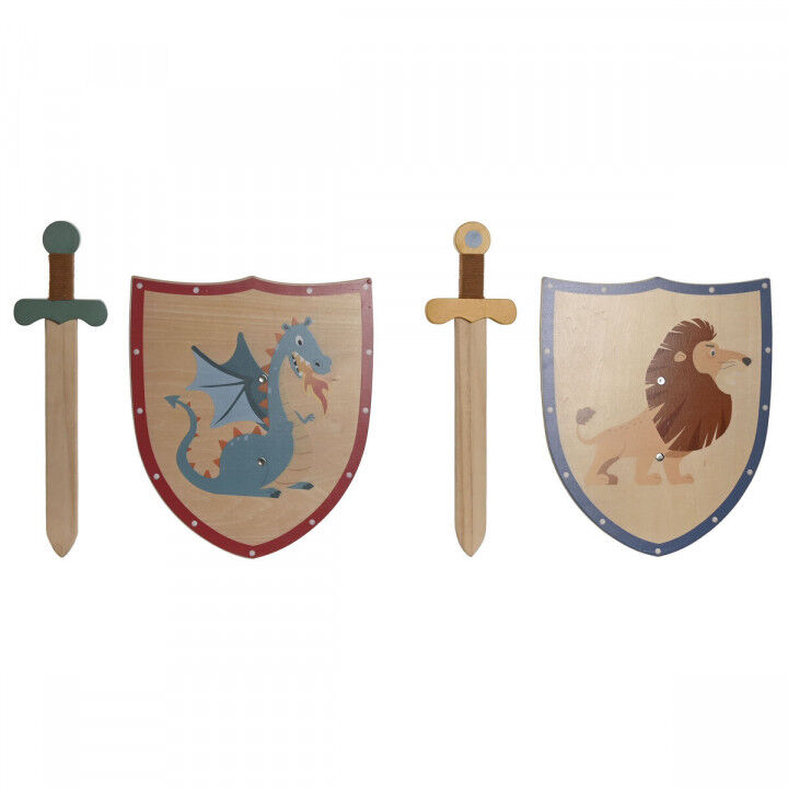 Toy Sword Home ESPRIT 28 x 0,5 x 33,5 cm (2 Units)