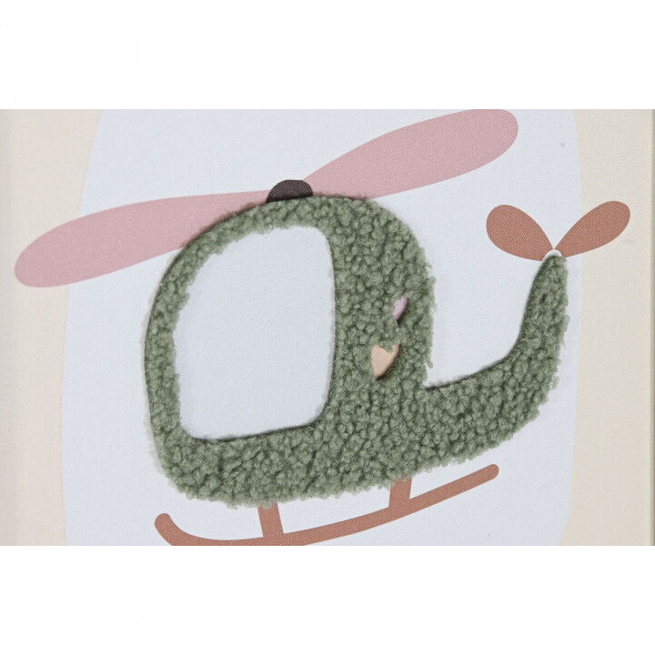 Schilderij Home ESPRIT Geel Blauw Canvas 30 x 1,8 x 40 cm (4 Stuks)