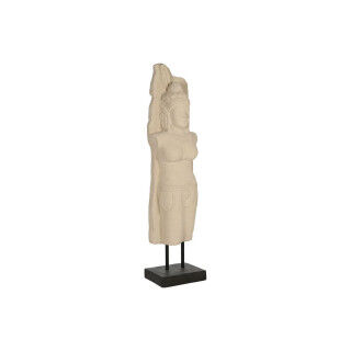 Decoratieve figuren Home ESPRIT Wit Zwart Boeddha 40 x 27 x 148 cm