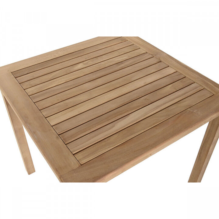 Dining Table Home ESPRIT Brown Teak 80 x 80 x 77 cm