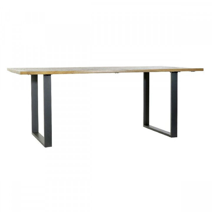Esstisch Home ESPRIT Schwarz natürlich Metall Mango-Holz 200 x 100 x 76 cm