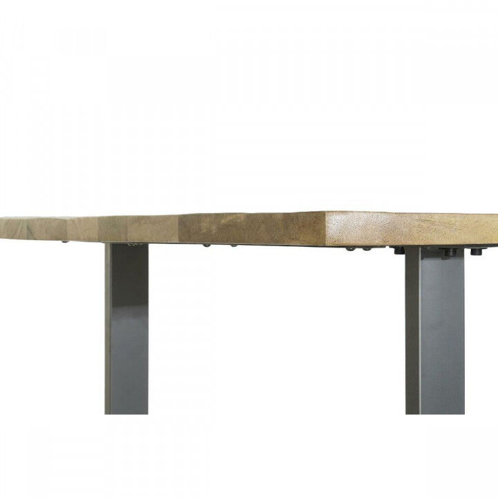Mesa de Comedor Home ESPRIT Negro Natural Metal Madera de mango 200 x 100 x 76 cm