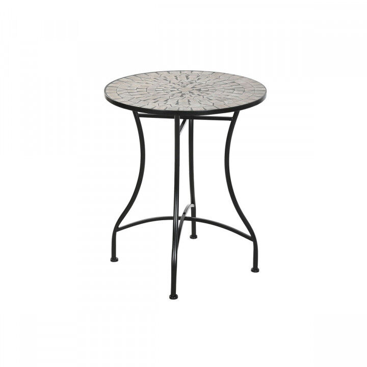 Mesa auxiliar Home ESPRIT Negro Multicolor 60 x 60 x 72 cm