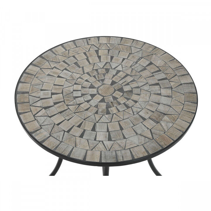 Tavolo aggiuntivo Home ESPRIT Nero Multicolore 60 x 60 x 72 cm