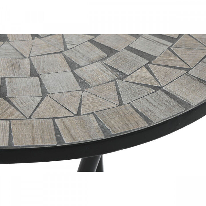 Tavolo aggiuntivo Home ESPRIT Nero Multicolore 60 x 60 x 72 cm