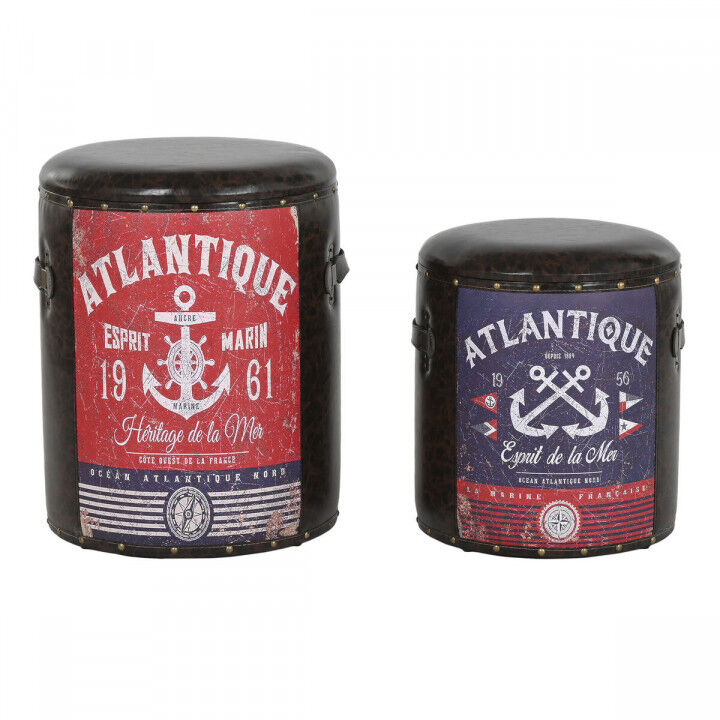 Set decoratieve dozen Home ESPRIT Bruin Multicolour Polyurethaan Metaal Vintage