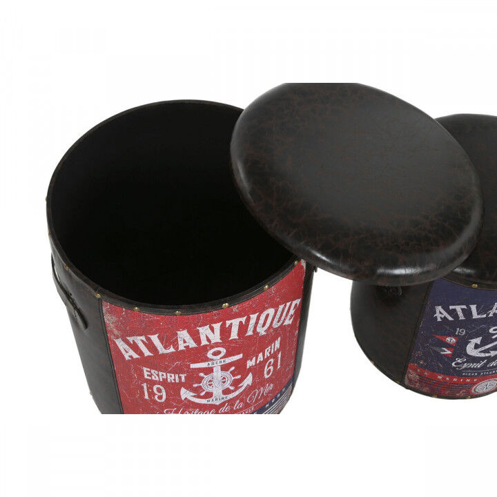 Set dekorativer Karten Home ESPRIT Braun Bunt Polyurethan Metall Vintage