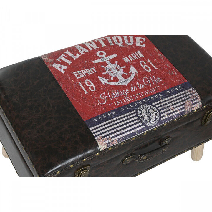 Set of Chests Home ESPRIT Brown Multicolour Polyurethane Wood Vintage 70 x 40 x 45 cm (3 Units)