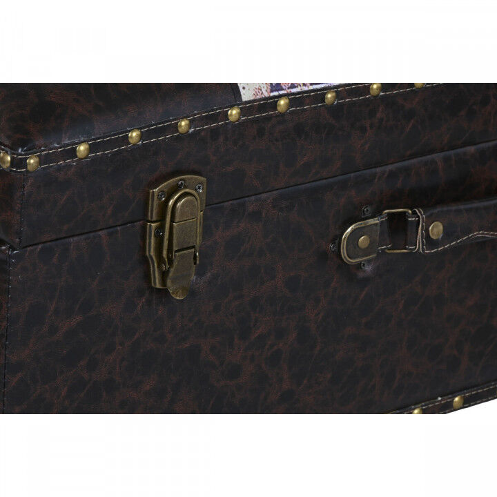 Truhensatz Home ESPRIT Braun Bunt Polyurethan Holz Vintage 70 x 40 x 45 cm (3 Stück)