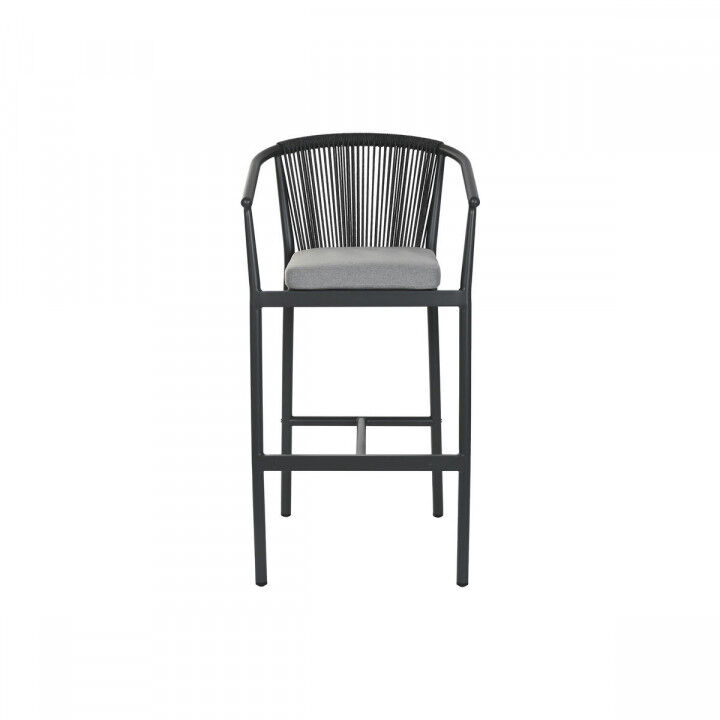 Stool Home ESPRIT Aluminium synthetic rattan 57 x 61 x 108 cm