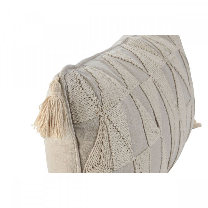 Cuscino Home ESPRIT Beige Naturale Boho 50 x 8 x 30 cm