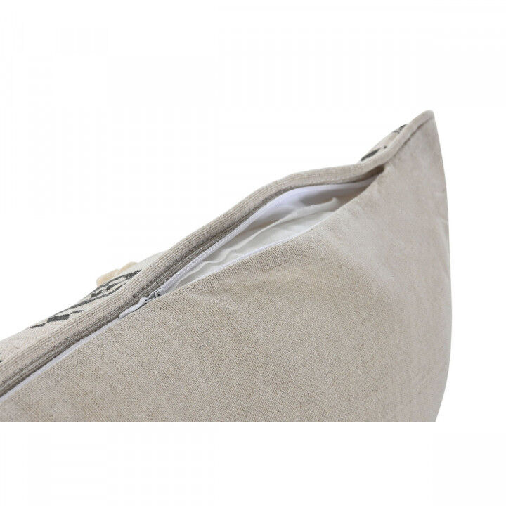 Kussen Home ESPRIT Wit Zwart Boho 50 x 8 x 30 cm