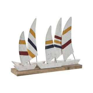 Decoratieve figuren Home ESPRIT Wit Marineblauw 67,5 x 13,5 x 46 cm