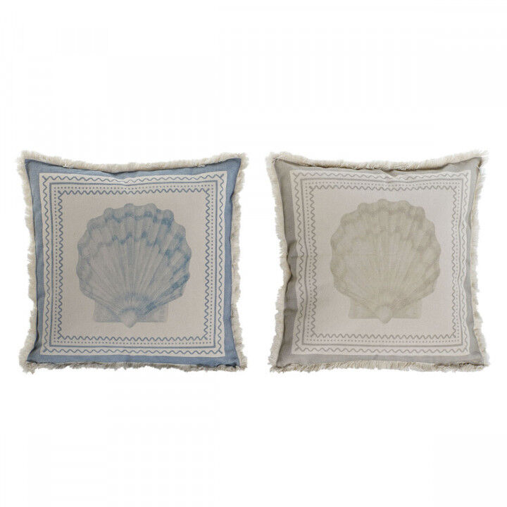 Cuscino Home ESPRIT Azzurro Beige 45 x 10 x 45 cm (2 Unità)