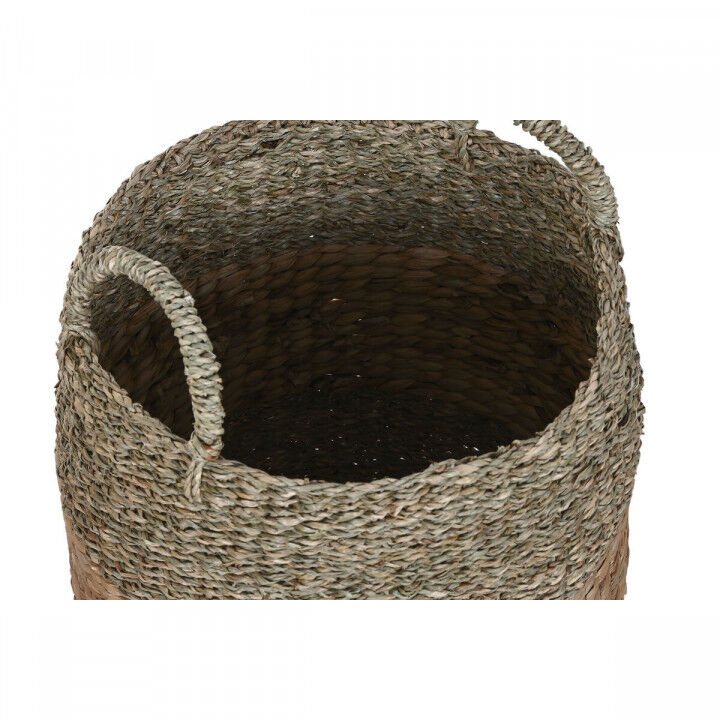 Basket set Home ESPRIT Natural Water hyacinth (3 Pieces)