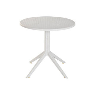 Dining Table Home ESPRIT Grey Metal polypropylene 80 x 80 x 75 cm