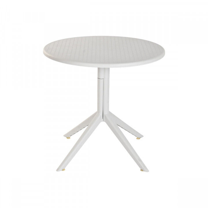 Tavolo da Pranzo Home ESPRIT Grigio Metallo polipropilene 80 x 80 x 75 cm