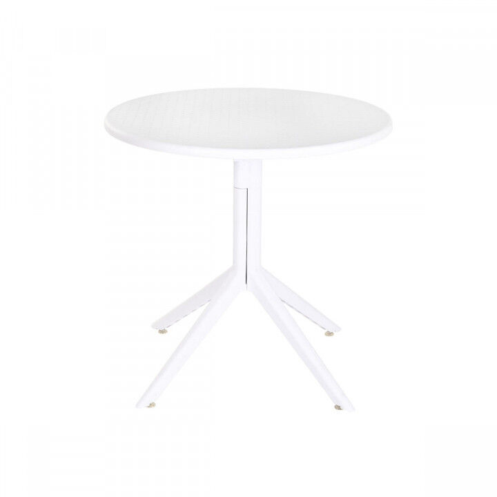 Table de Salle à Manger Home ESPRIT Blanc Métal polypropylène 80 x 80 x 75 cm