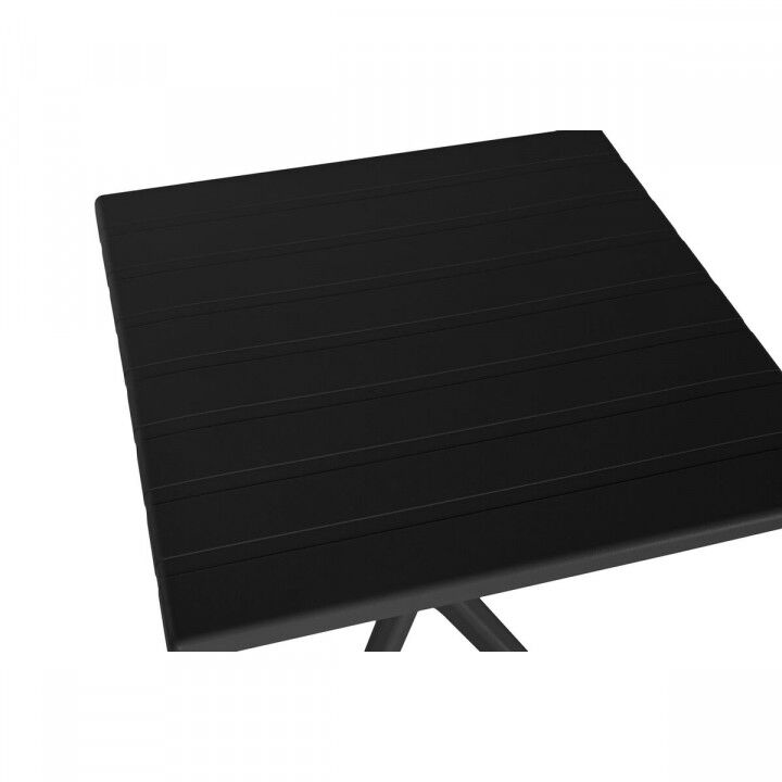 Mesa de Comedor Home ESPRIT Negro Metal Polipropileno 70 x 70 x 75 cm