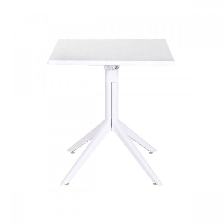 Esstisch Home ESPRIT Weiß Metall Polypropylen 70 x 70 x 75 cm