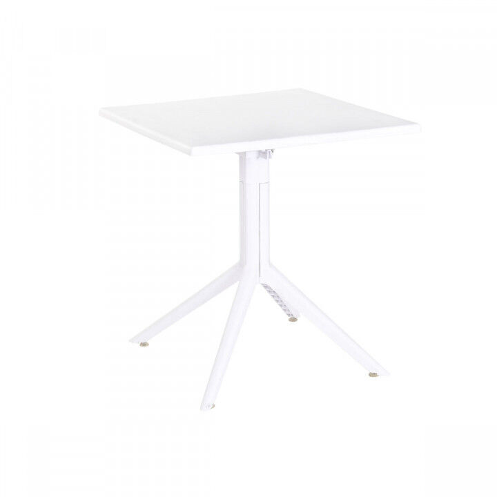 Dining Table Home ESPRIT White Metal polypropylene 70 x 70 x 75 cm