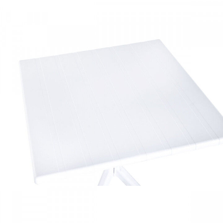 Tavolo da Pranzo Home ESPRIT Bianco Metallo polipropilene 70 x 70 x 75 cm