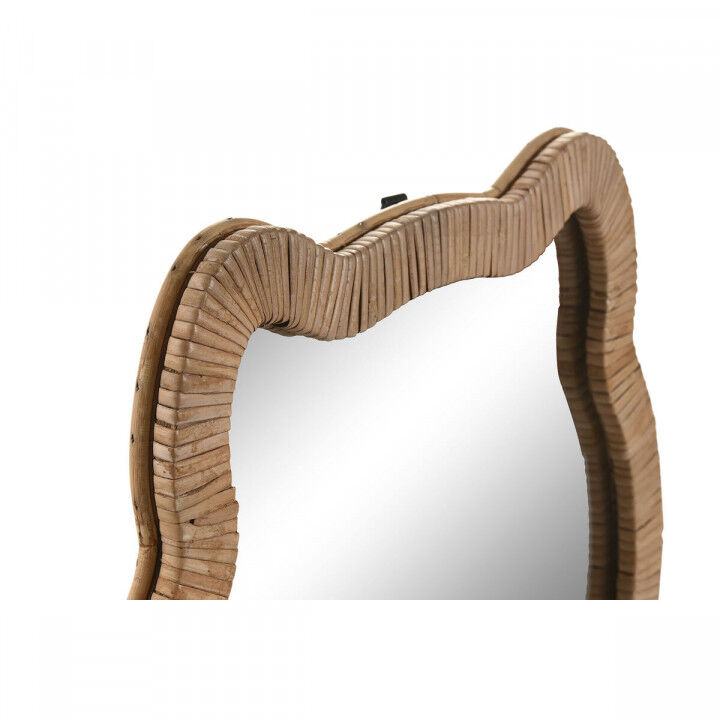 Wall mirror Home ESPRIT Natural 40 x 3 x 42 cm 40 x 3 x 43 cm (2 Units)