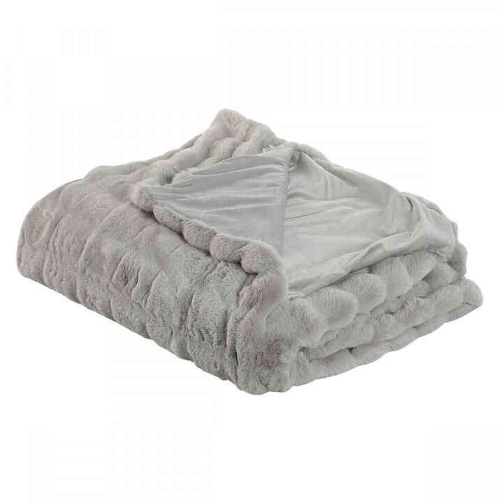Manta Home ESPRIT Gris claro 220 x 240 x 1 cm