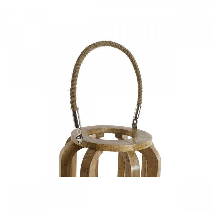 Candleholder Home ESPRIT Natural Crystal Mango wood 25 x 25 x 35 cm