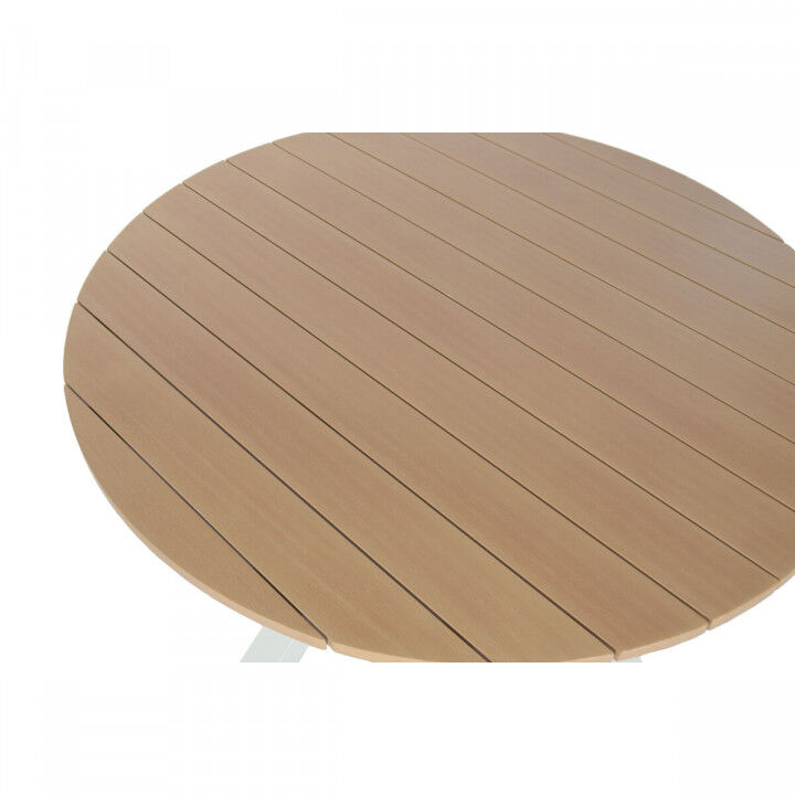 Dining Table Home ESPRIT White Aluminium 140 x 140 x 75 cm