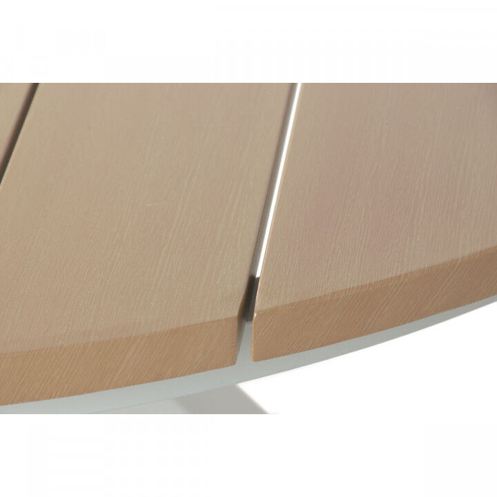 Eettafel Home ESPRIT Wit Aluminium 140 x 140 x 75 cm