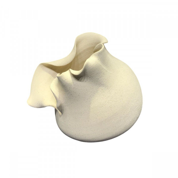 Vase Home ESPRIT Weiß aus Keramik Handwerks-Stil Moderne 27 X 22 X 22 CM