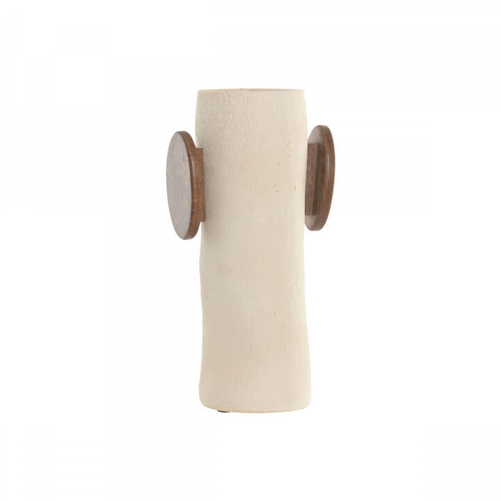 Vaso Home ESPRIT Marrone Beige Legno di mango Cartapesta