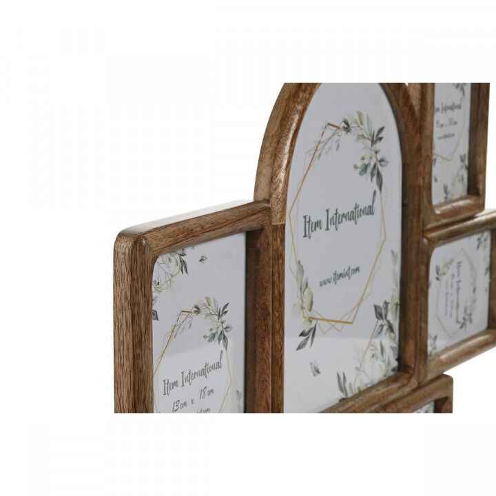 Cadre photo Home ESPRIT Naturel Verre Bois de manguier Tropical