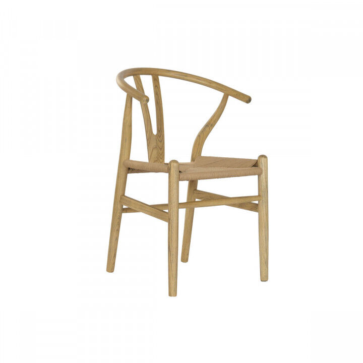 Dining Chair Home ESPRIT Natural Rattan Elm wood 55 x 46 x 80 cm