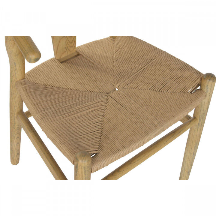 Chaise de Salle à Manger Home ESPRIT Naturel Rotin Bois 55 x 46 x 80 cm