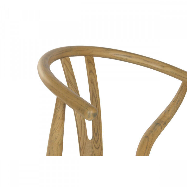 Keukenstoel Home ESPRIT Natuurlijk Rotan Elmhout 55 x 46 x 80 cm