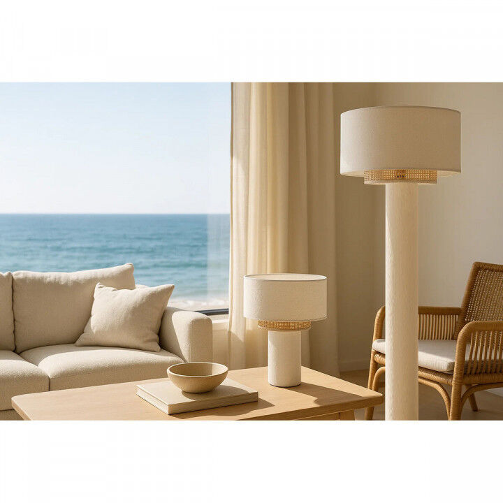 Lámpara de Pie Home ESPRIT Blanco Natural 220 V