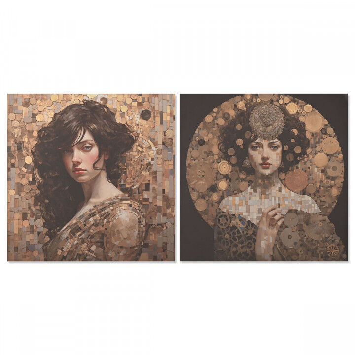 Leinwand Home ESPRIT Leinwand 120 x 3 x 120 cm