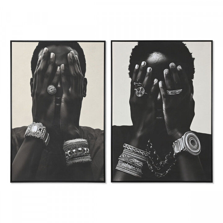 Lienzo Home ESPRIT Poliestireno Lienzo 103 x 4,5 x 143 cm