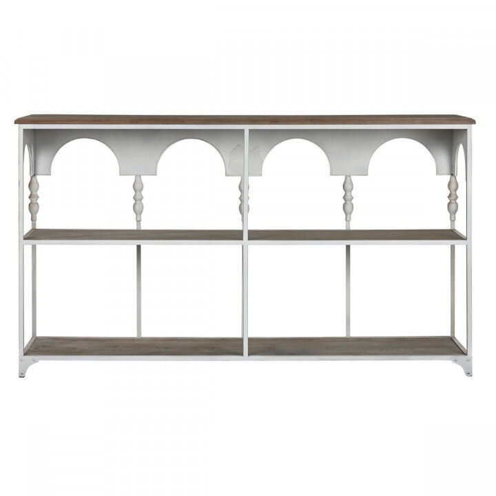 Estantería Home ESPRIT Blanco Natural Metal 159 X 36,5 X 91 cm