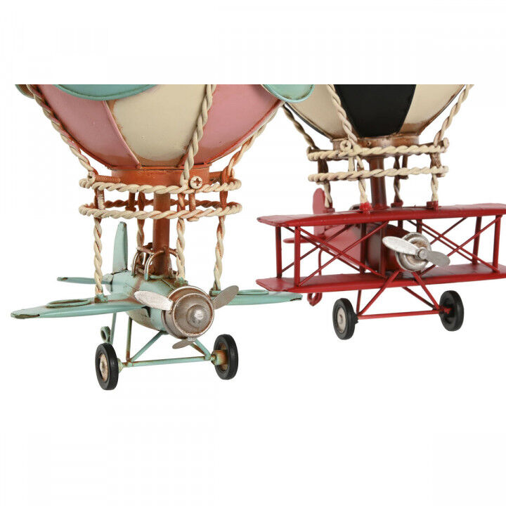 Figura Decorativa Home ESPRIT Azul Rosa Vintage 17 x 17 x 32 cm (2 Unidades)